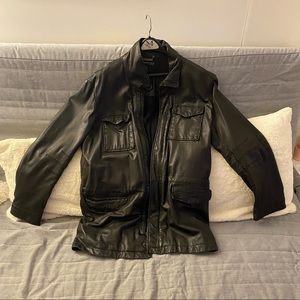 Men’s Kenneth Cole black leather jacket